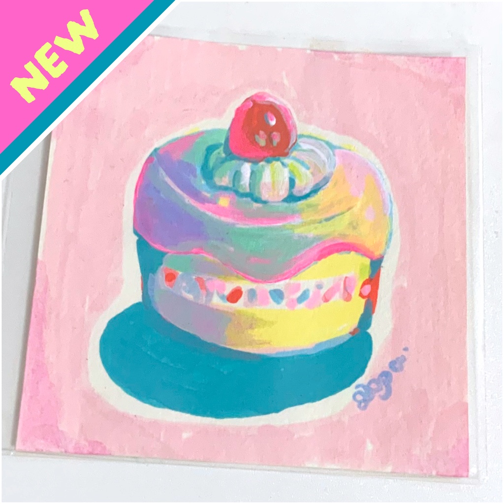 【2026アニケット新作原画】ちょこんとケーキ🧁