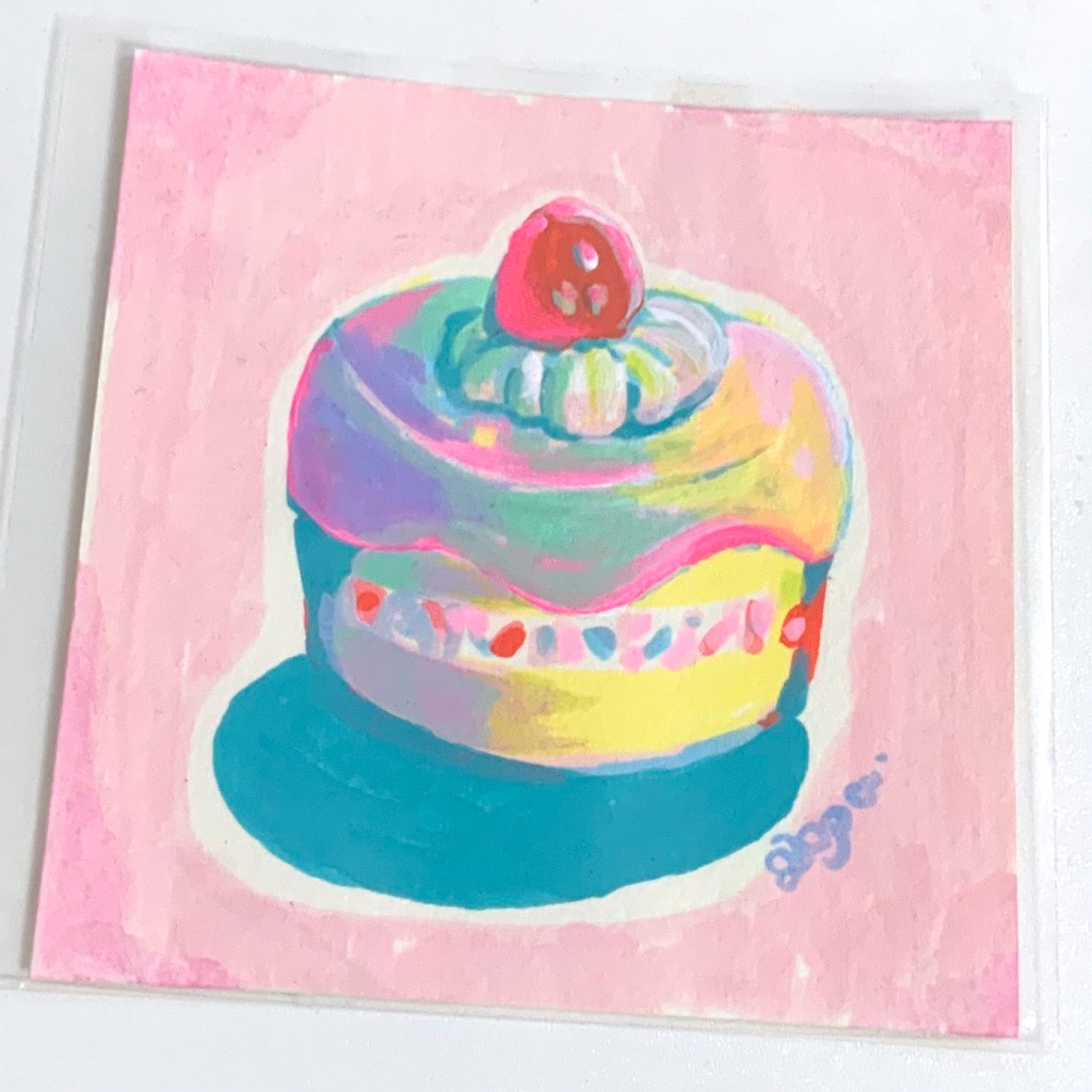 【2026アニケット新作原画】ちょこんとケーキ🧁