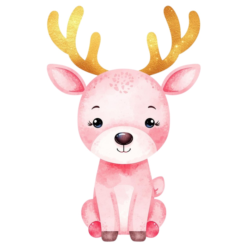Pink Christmas Watercolor Clipart(ピンククリスマス・水彩クリップアート)10セットPNG