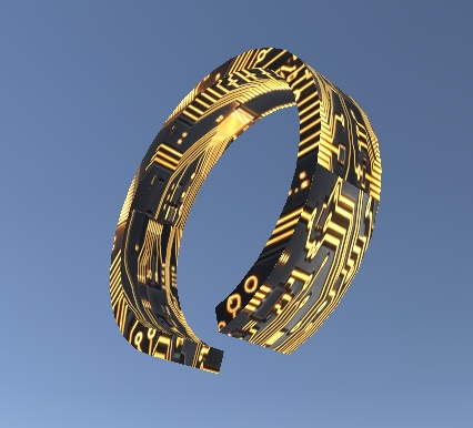 【VRChat想定/無料有】Cyber Bangle / 光るサイバーバングル【Modular Avatar対応】