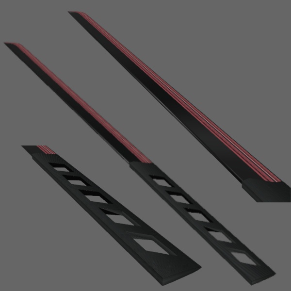 【VRChat想定】Cyber sword / サイバー刀【6色同梱/MA対応】