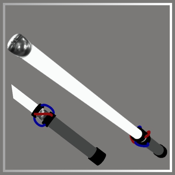 【VRChat想定】ベータ版・蛍光灯ソード【MA対応】