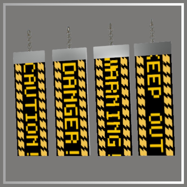 【VRChat想定】4種類の電光掲示板風流れるピアス