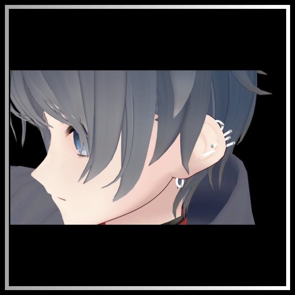 【VRChat想定】蛍光灯ピアス【5種】