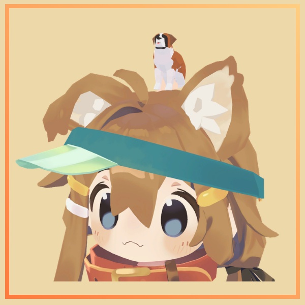 【VRchat想定】ローポリドッグ・セントバーナード【大満足の10ポーズ×舌ありなし計20頭フルコンプパック】