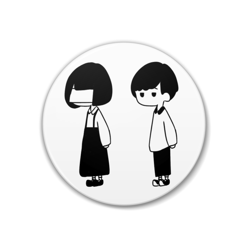 しとらぴ缶バッジ-White-