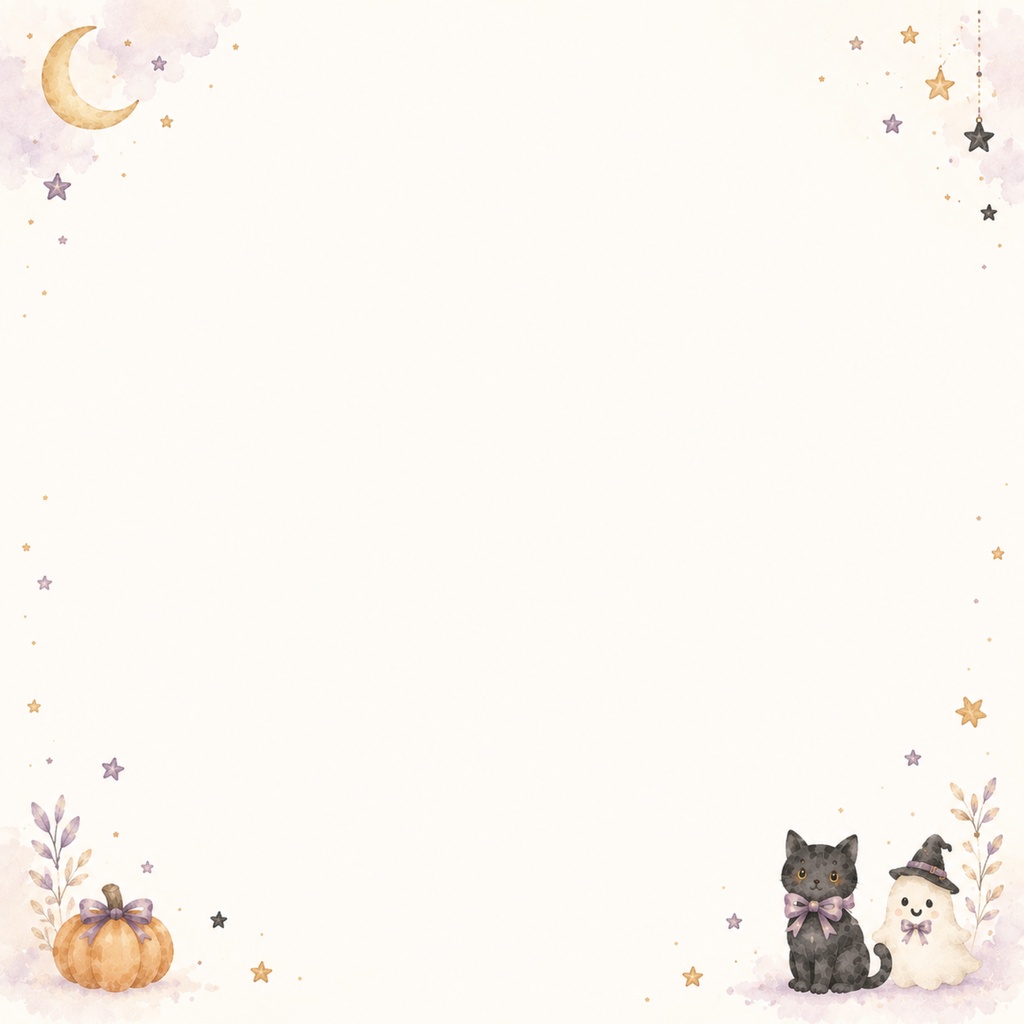 秋の大人かわいいハロウィンデジタルペーパー10枚セット|Sweet Halloween|背景|くすみカラー