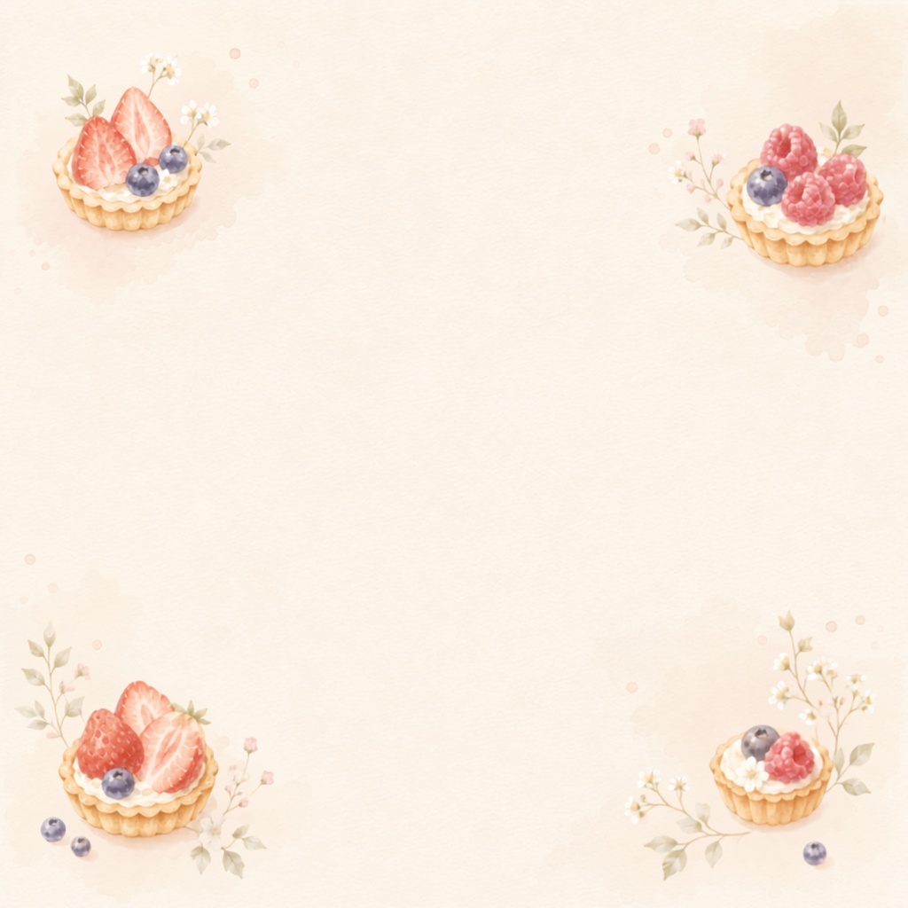秋の大人かわいいカフェ&スイーツデジタルペーパー10枚セット|Café & Sweets|背景|くすみカラー・水彩
