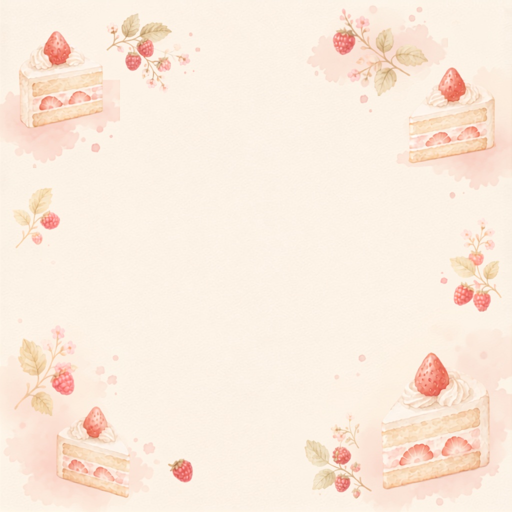 秋の大人かわいいカフェ&スイーツデジタルペーパー10枚セット|Café & Sweets|背景|くすみカラー・水彩