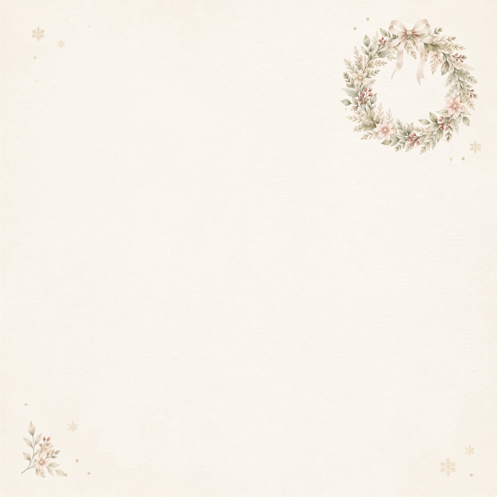 大人かわいい淡色クリスマスデジタルペーパー10枚セット|Elegant Christmas|水彩|淡色|くすみカラー