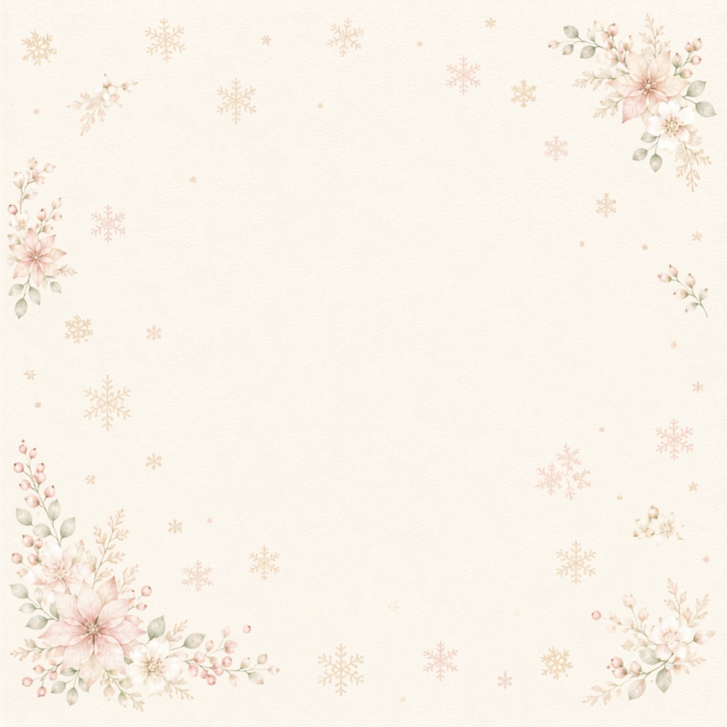 大人かわいい淡色クリスマスデジタルペーパー10枚セット|Elegant Christmas|水彩|淡色|くすみカラー