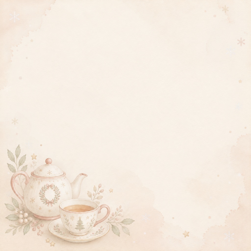 大人かわいいクリスマスカフェ デジタルペーパー10枚セット|Christmas Cafe|淡色|くすみカラー