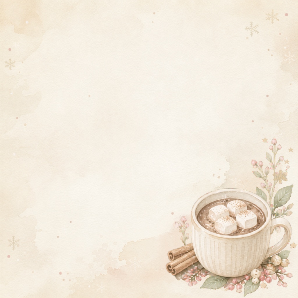 大人かわいいクリスマスカフェ デジタルペーパー10枚セット|Christmas Cafe|淡色|くすみカラー
