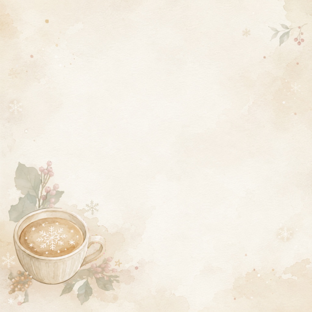 大人かわいいクリスマスカフェ デジタルペーパー10枚セット|Christmas Cafe|淡色|くすみカラー