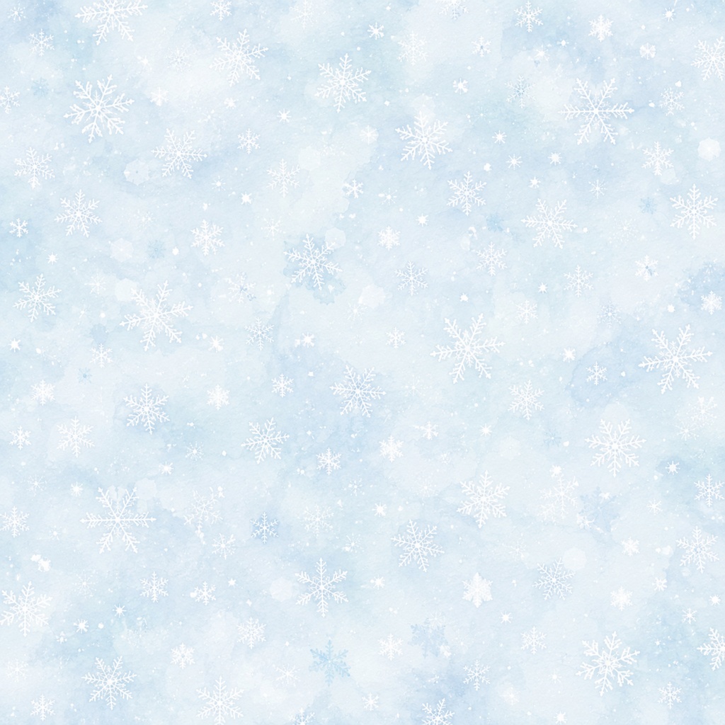 大人かわいい雪色デジタルペーパー4枚セット|冬素材|冬柄|背景
