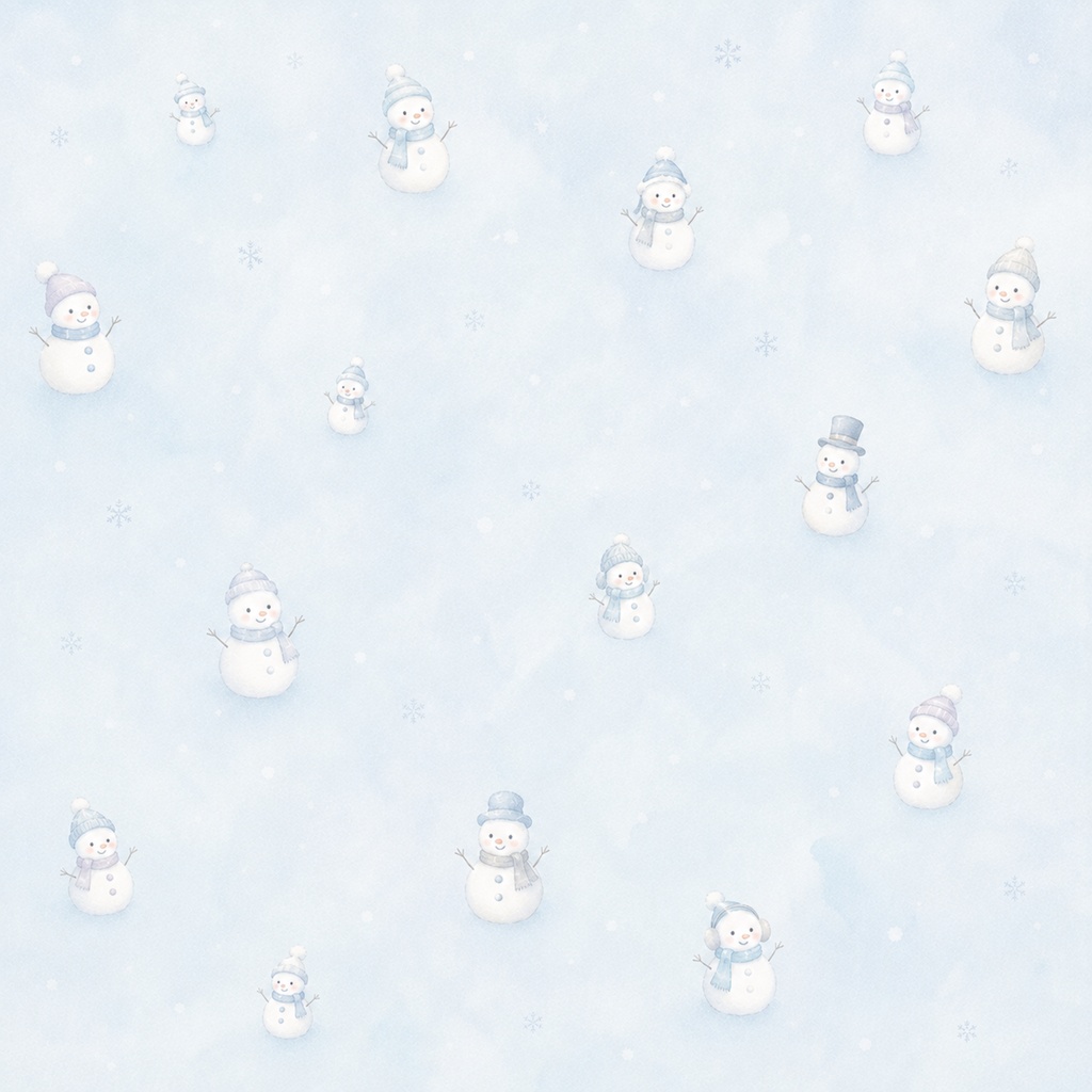 大人かわいい雪色デジタルペーパー4枚セット|冬素材|冬柄|背景
