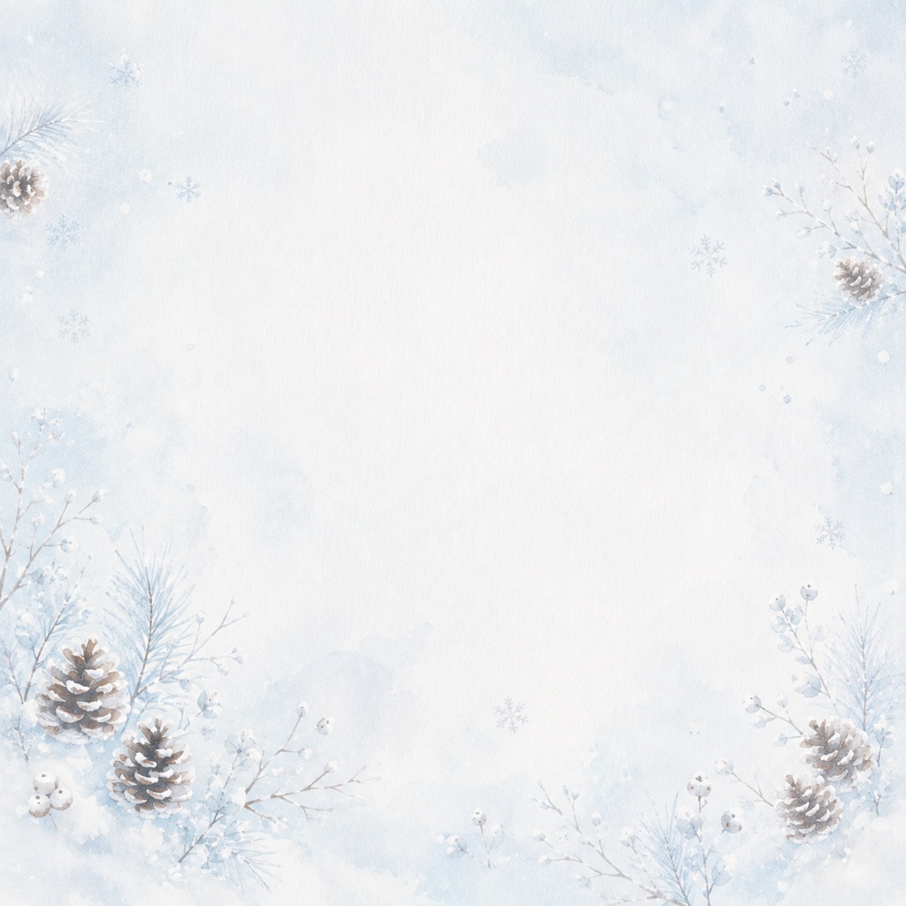 大人かわいい雪色デジタルペーパー4枚セット|冬素材|冬柄|背景