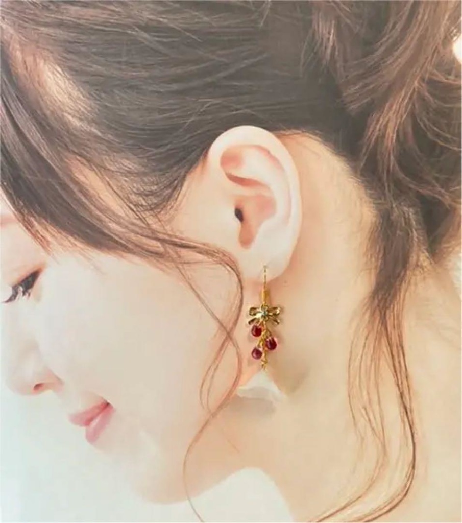 オリジナル ゆめかわ 花とリボンのピアス イヤリング はすはな工房 Booth