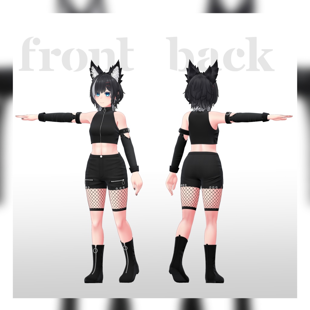 【3Dコスチューム】03 アシメスカートセット