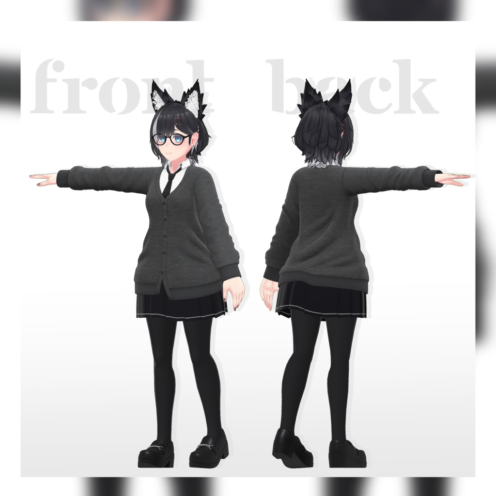 【3Dコスチューム】04 スクールユニフォーム 01