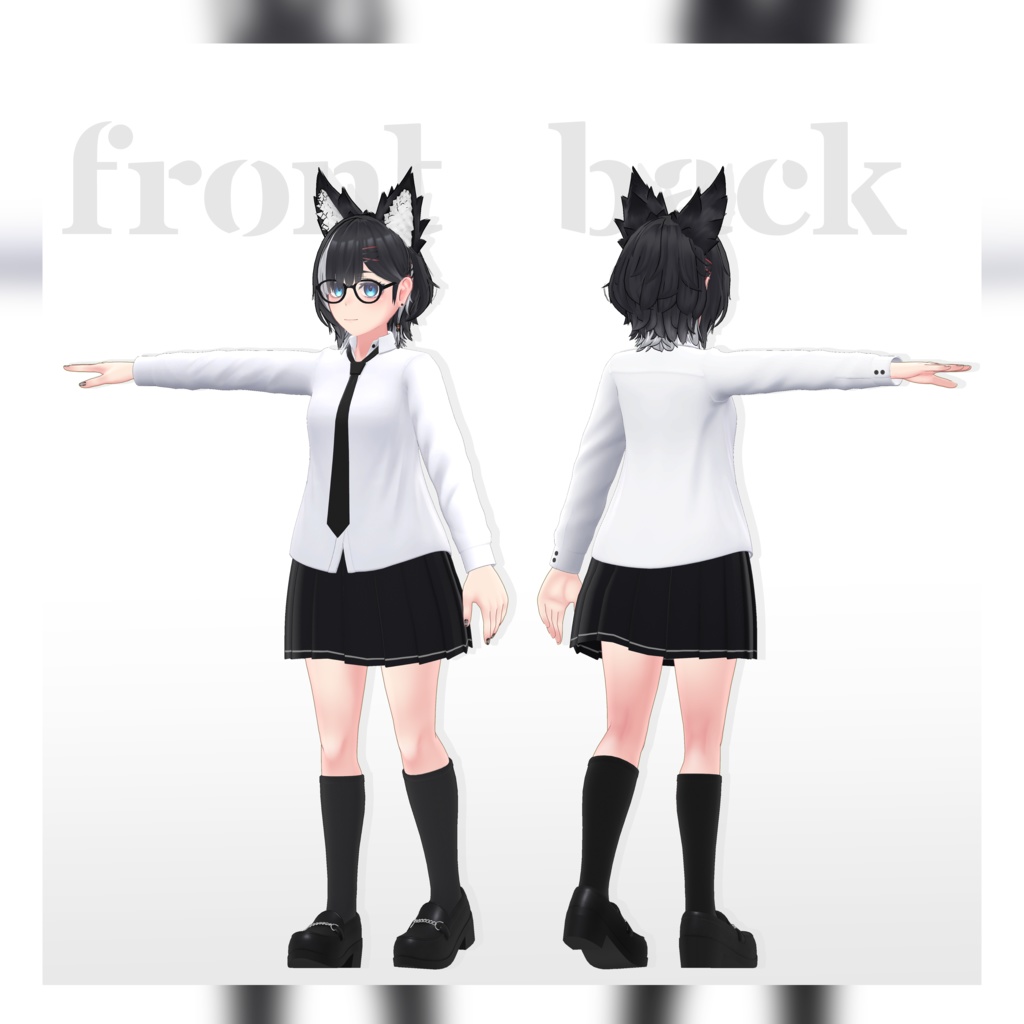 【3Dコスチューム】04 スクールユニフォーム 01