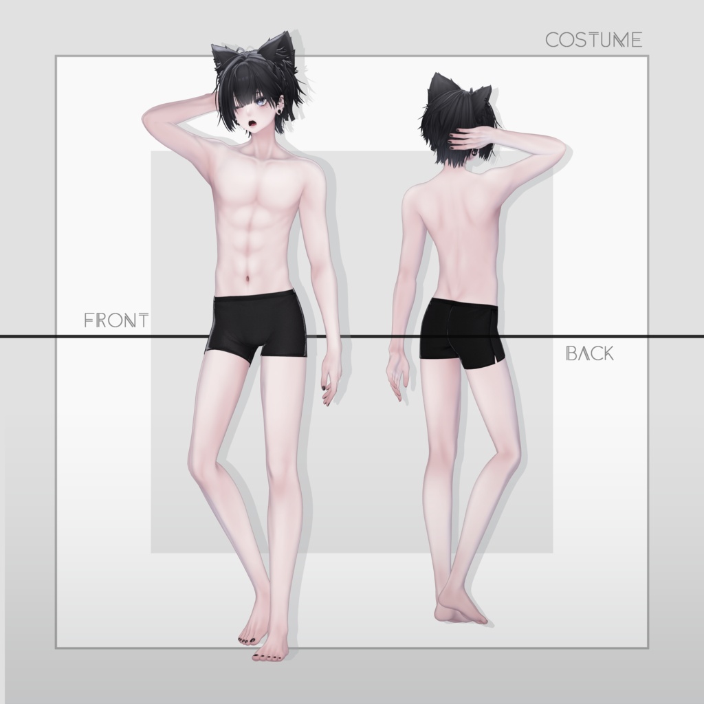 【オリジナル3Dモデル】Nakiya〈泣夜〉