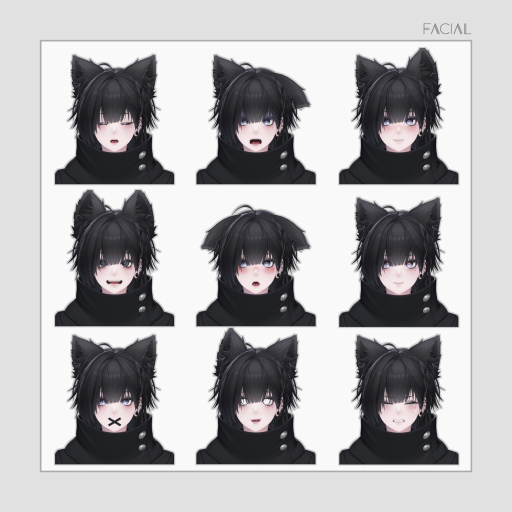 【オリジナル3Dモデル】Nakiya〈泣夜〉