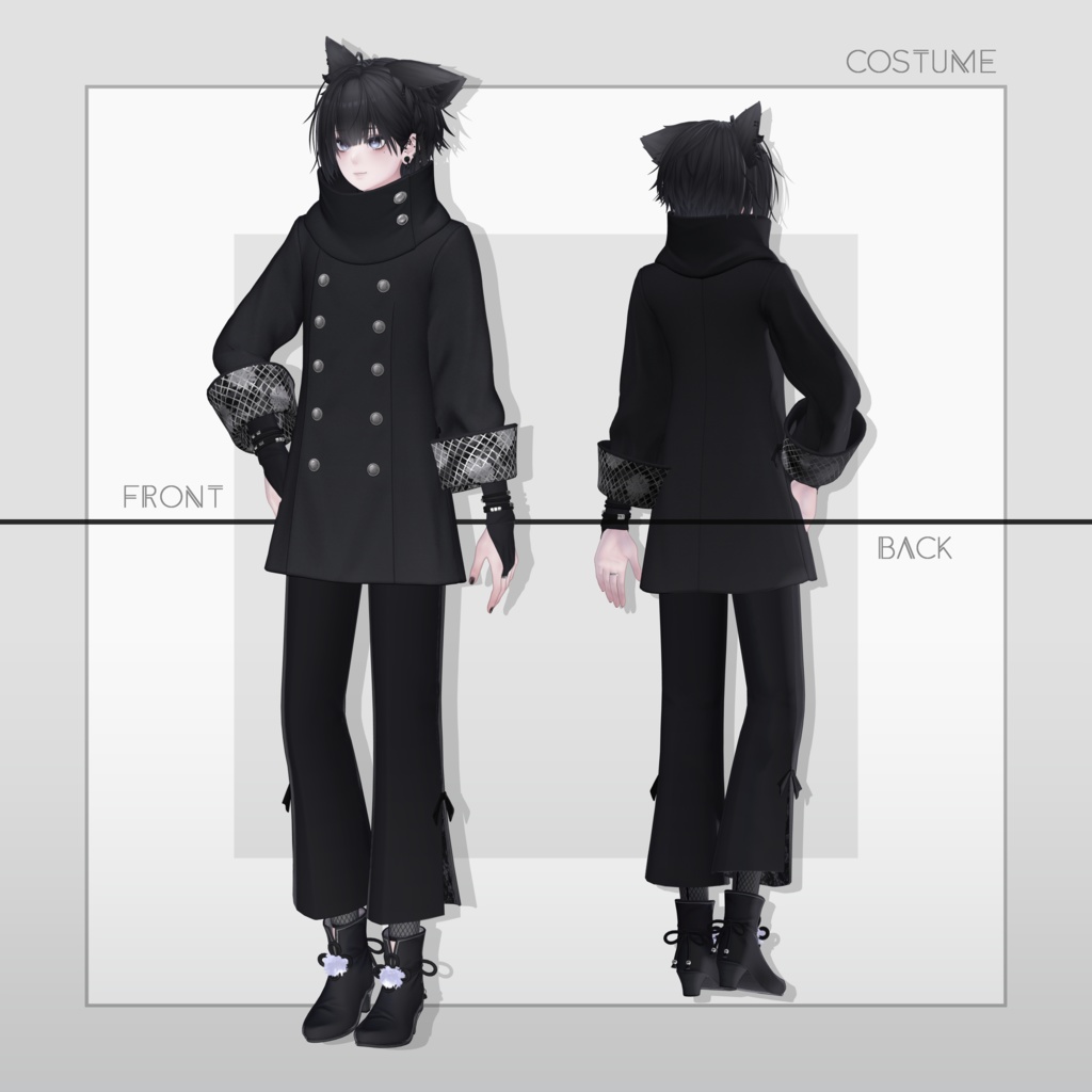 【オリジナル3Dモデル】Nakiya〈泣夜〉