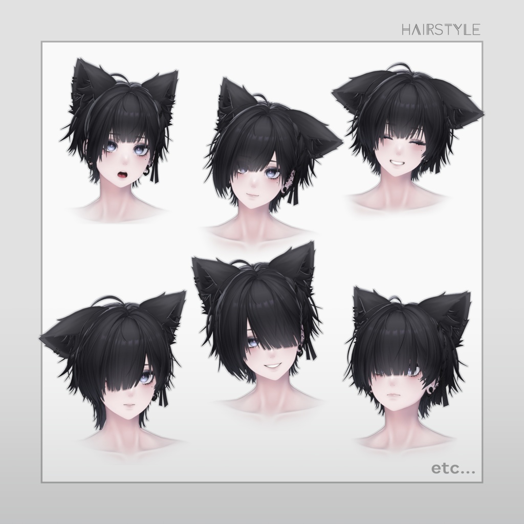 【オリジナル3Dモデル】Nakiya〈泣夜〉