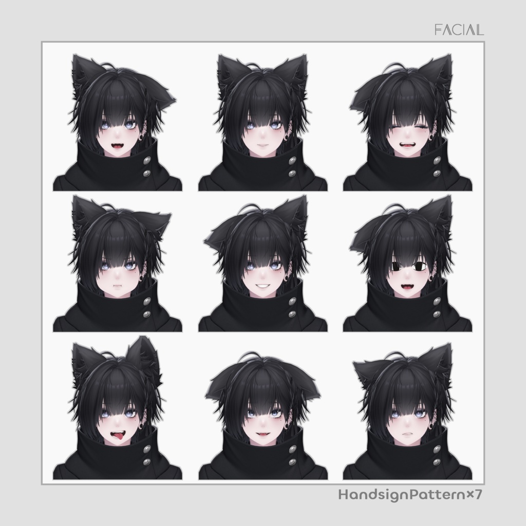 【オリジナル3Dモデル】Nakiya〈泣夜〉