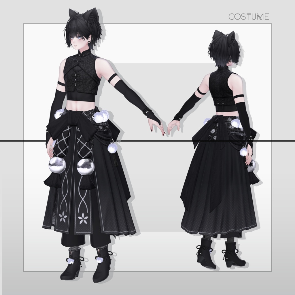 【オリジナル3Dモデル】Nakiya〈泣夜〉