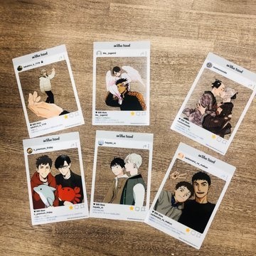 onBLUE9周年 SNS風トレーディングクリアカード on BLUE 9th anniversary collectable instagramlike card └Randome one from 5 authors (Akabeko,Sawa Sakura,Nemui Asada,Thanat,Harada,Maki Marukido)cards