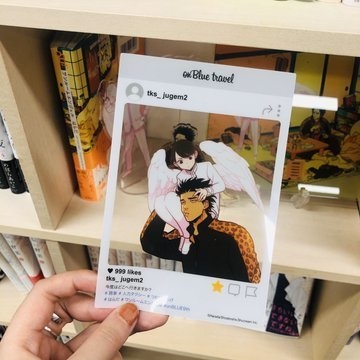 onBLUE9周年 SNS風トレーディングクリアカード on BLUE 9th anniversary collectable instagramlike card └Randome one from 5 authors (Akabeko,Sawa Sakura,Nemui Asada,Thanat,Harada,Maki Marukido)cards