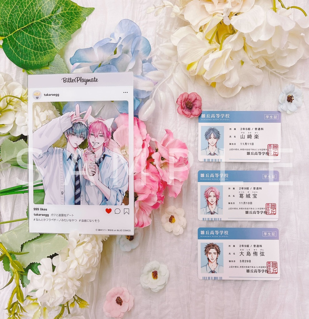 西本ろう「ビタープレイメイト」グッズセット