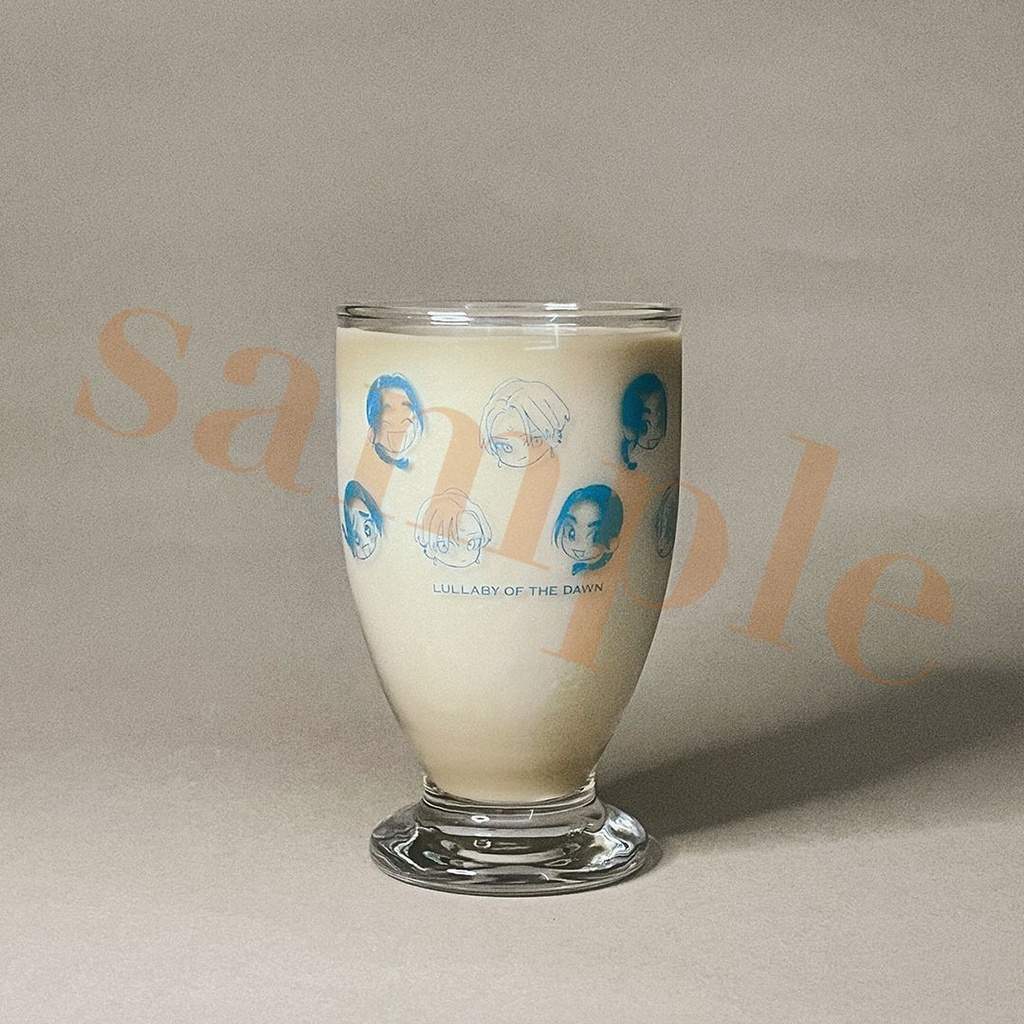 「夜明けの唄×文喫」キャラクターグラス