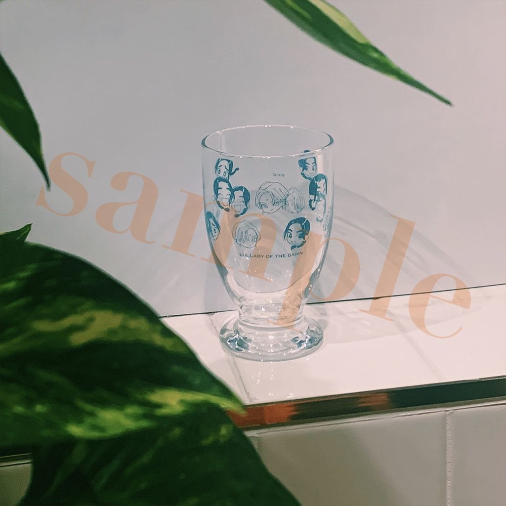 「夜明けの唄×文喫」キャラクターグラス