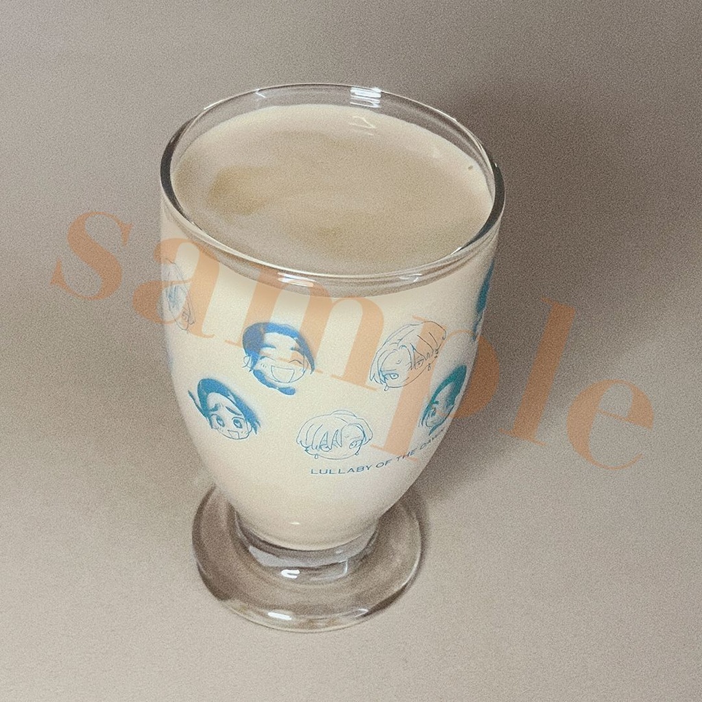 「夜明けの唄×文喫」キャラクターグラス
