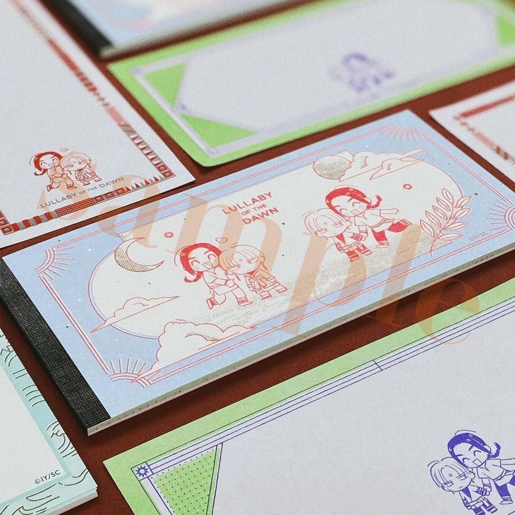 「夜明けの唄×文喫」一筆箋