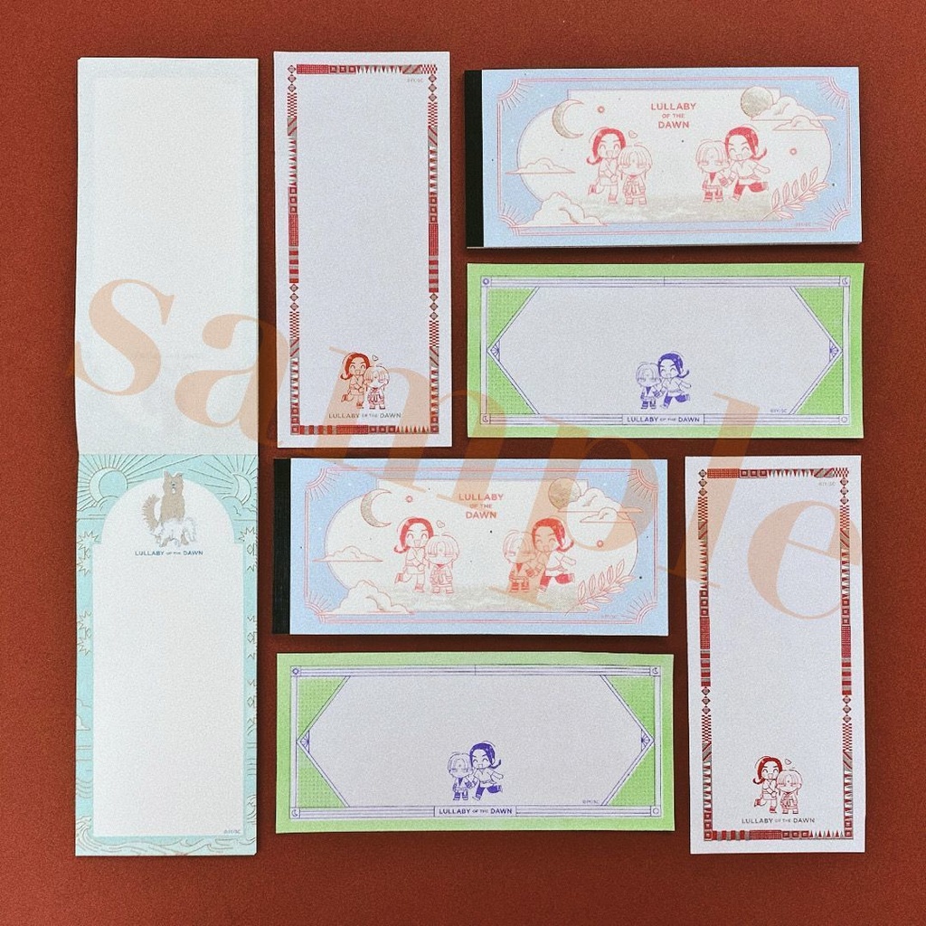 「夜明けの唄×文喫」一筆箋