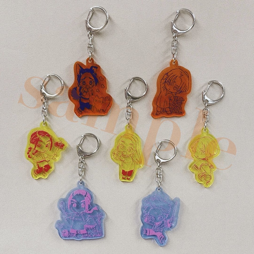 「夜明けの唄×文喫」アクリルキーホルダー(全7種)