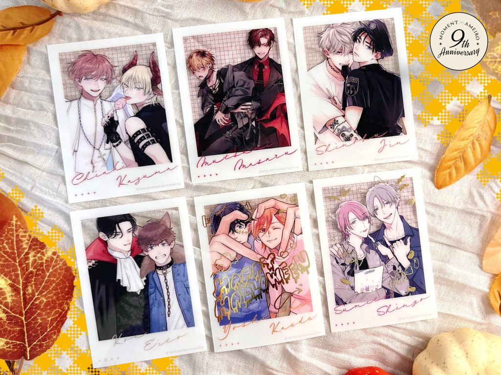 【moment×アメイロ9周年】チェキ風クリアカード