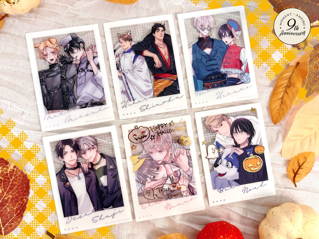 【moment×アメイロ9周年】チェキ風クリアカード