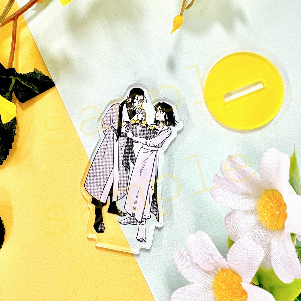 【薄明に充ちる】檸檬色のミニアクリルスタンド