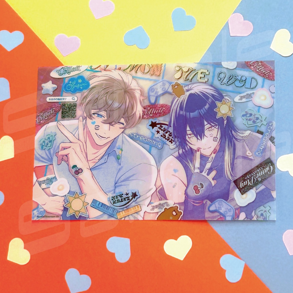 応援広告(風)ホロクリアカード