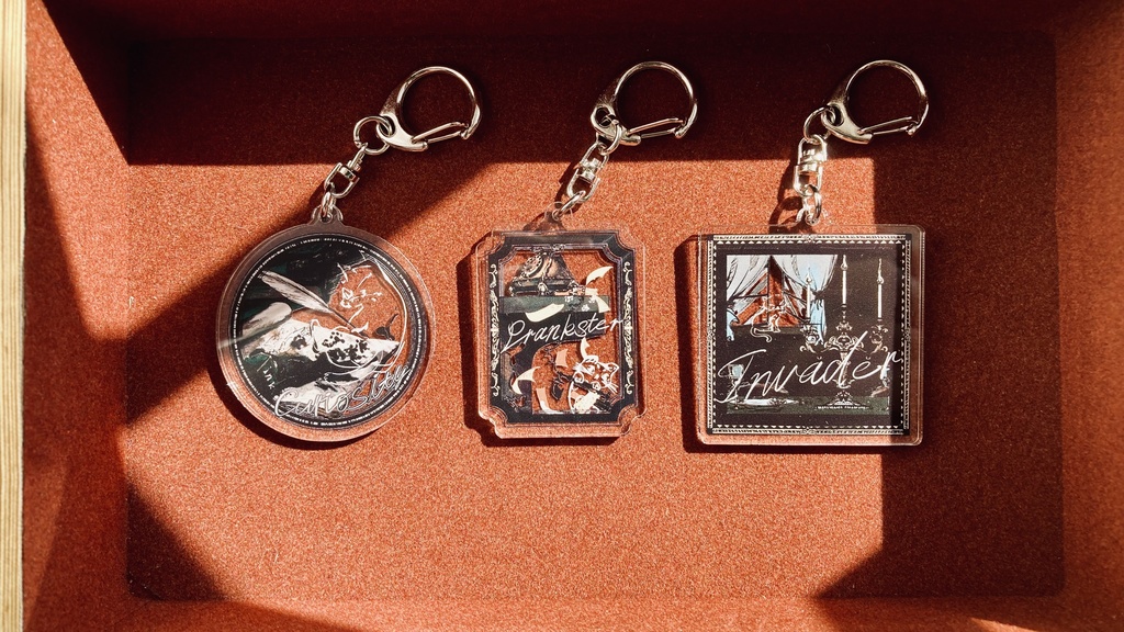 『WAИTED  CAT』アクリルキーホルダー