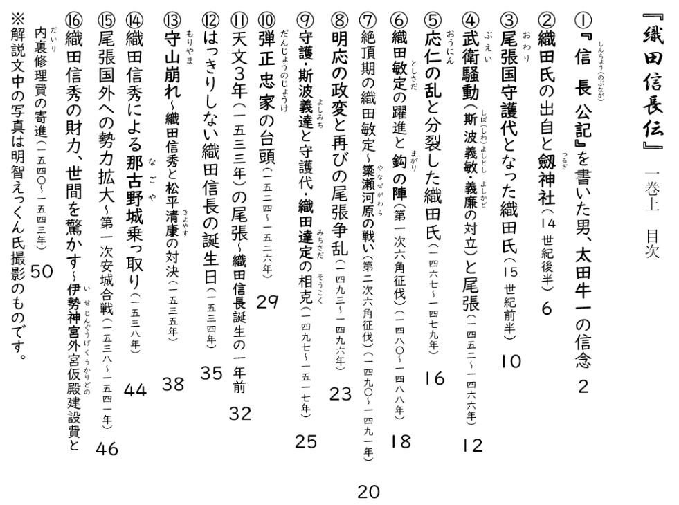 織田信長伝 1巻上 信長以前の織田氏
