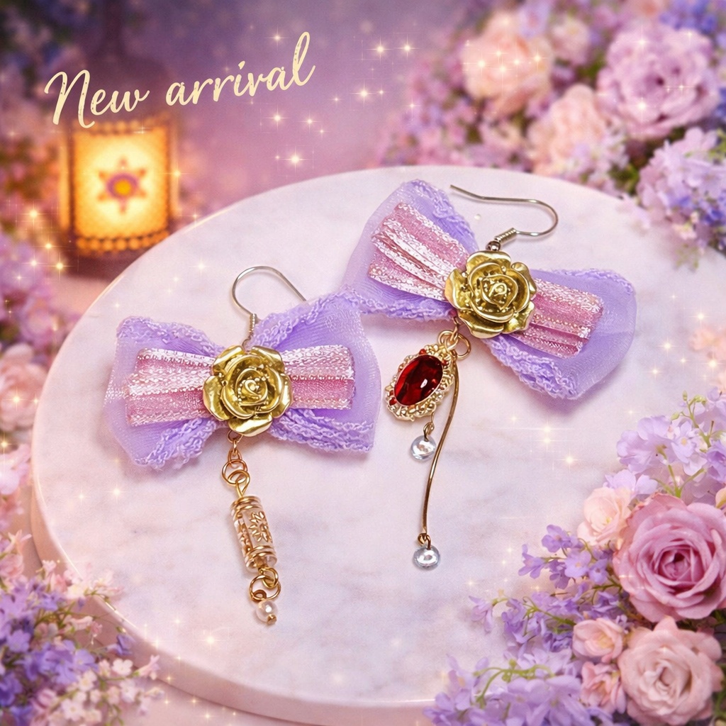 願いのランタンピアス(リドルモチーフ)