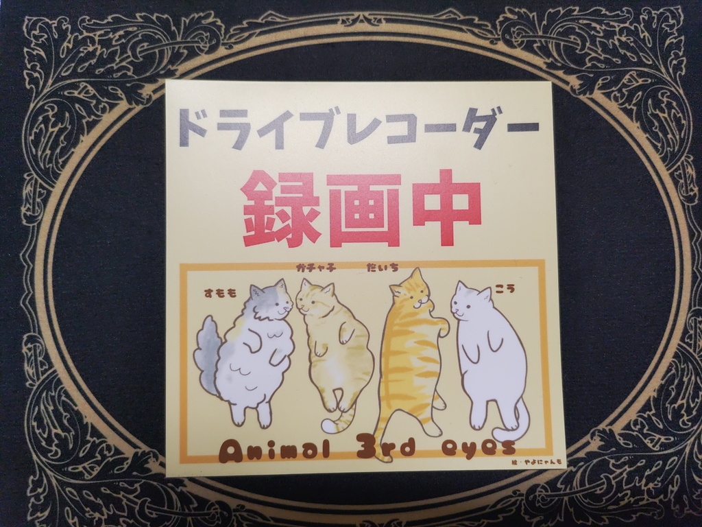 マグネット ドライブレコーダー ドラレコ シール ネコ 猫 CAT