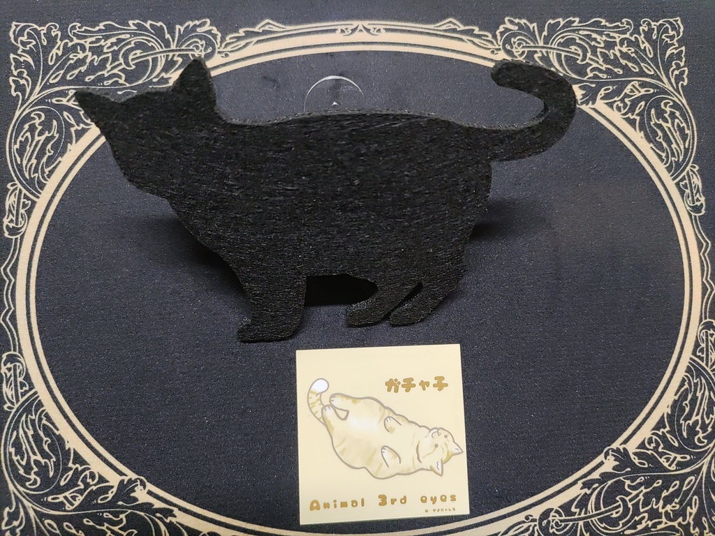 1匹正方形(小)選べるマグネット・ステッカー ガチャ子ver