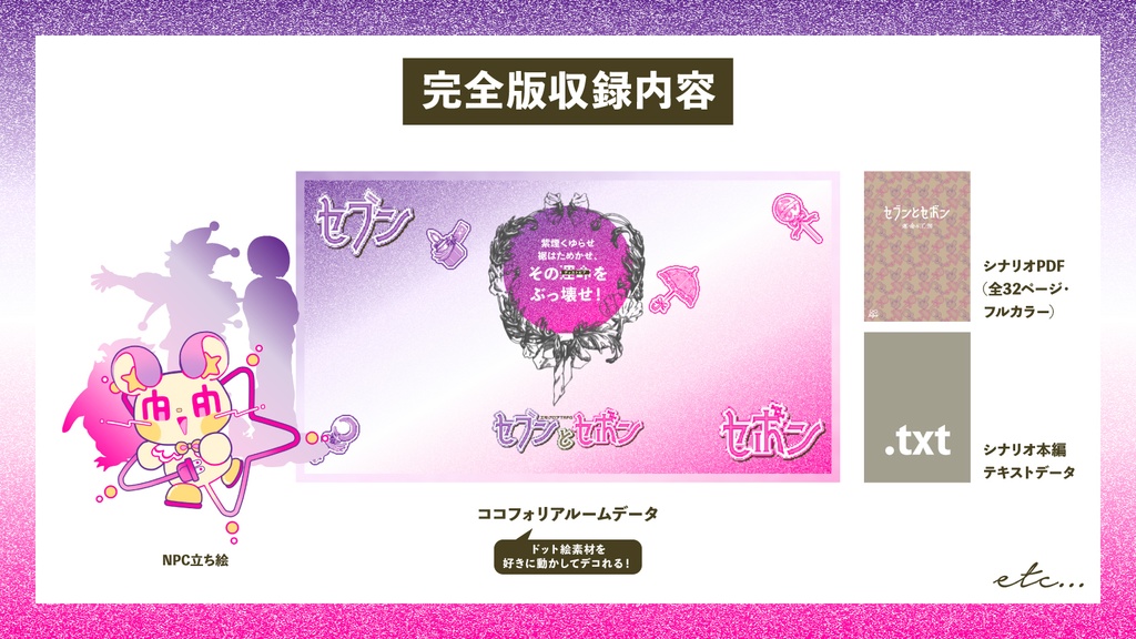 エモクロアTRPG『セブンとセボン』